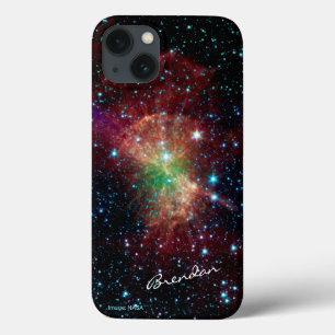 iPhone 13 Coque Dumbbell nebula nom personnalisé astronomie