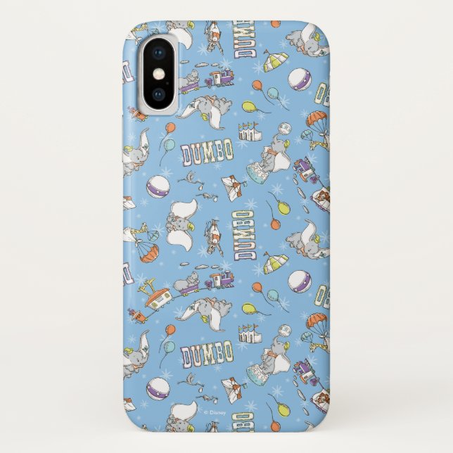 Coques Case-Mate iPhone Dumbo| Fun Little Blue Motif (Dos)