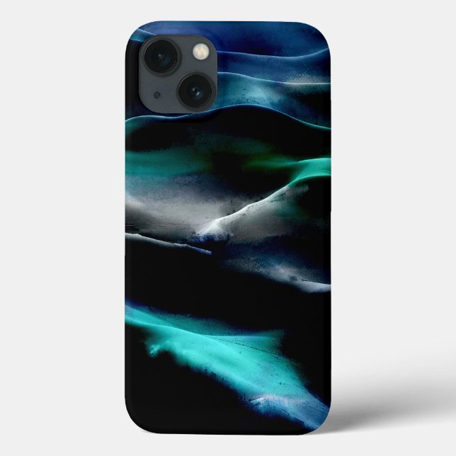 Coques Case-Mate iPhone Dunes de sable bleu acrylique (Verso)