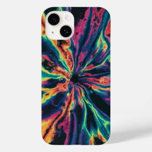 Coque Pour iPhone 14 Dye mite à tourbe arc-en-ciel