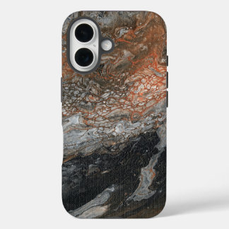 Coque Pour iPhone 16 Dynamic Earth Tones and Swirls