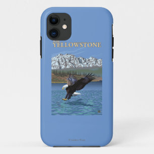 Coques Pour iPhone Eagle chauve plongeant - Yellowstone occidental,
