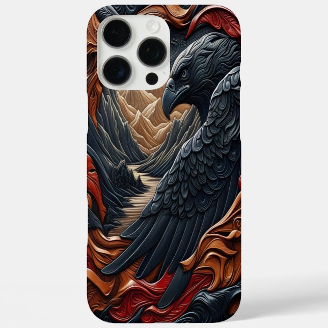 Coques Case-Mate iPhone Eagle chef-d'oeuvre cuir look Art (Verso)