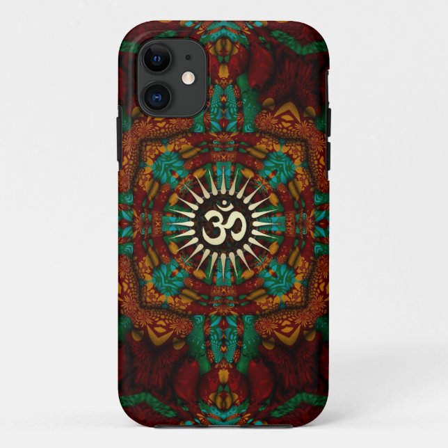 Coques Case-Mate iPhone Earthy Batik Gold Aum iPhone 5 Coque-Mate (Dos)