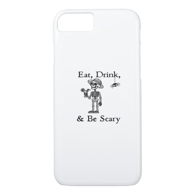 Coques Case-Mate iPhone Eat Drink And Be Scary Halloween Aesthetic Style (Dos)