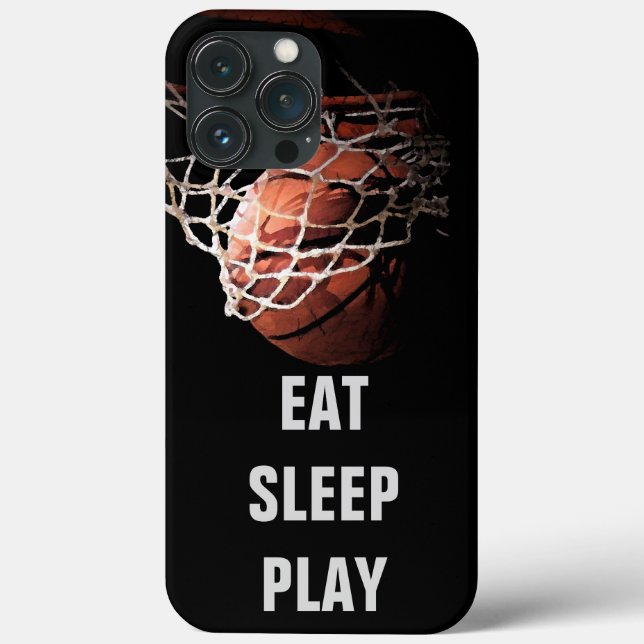 Coques Case-Mate iPhone Eat Sleep Jouer au basket-ball iPhone (Verso)