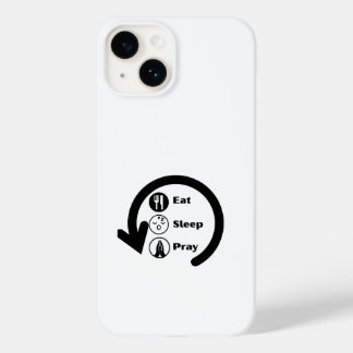 Coque Pour iPhone 14 eat sleep pray repeat