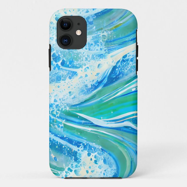 Coques Case-Mate iPhone Eau Bleue Océan Vagues de mer (Dos)