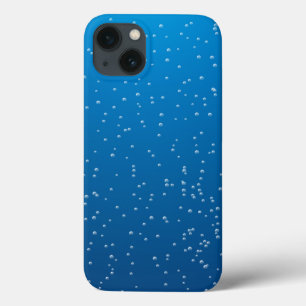 Etui iPhone 13 Eau Bleue Profonde Et Petites Bulles