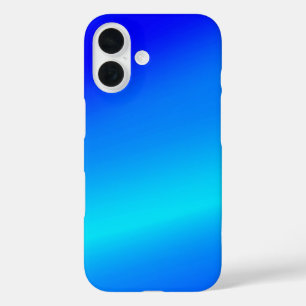 Coque Pour iPhone 16 Eau claire bleu cuivre pastel abstrait