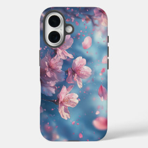 Coque Pour iPhone 16 Eau de rêve Romantique Sakura Flower Boîtier de té