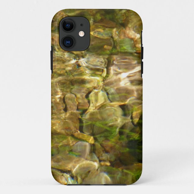 Coques Case-Mate iPhone Eau de sources chaudes Green-Gold Nature (Dos)
