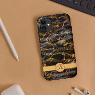 Eau goutte sur le sable coques iphone monogrammes