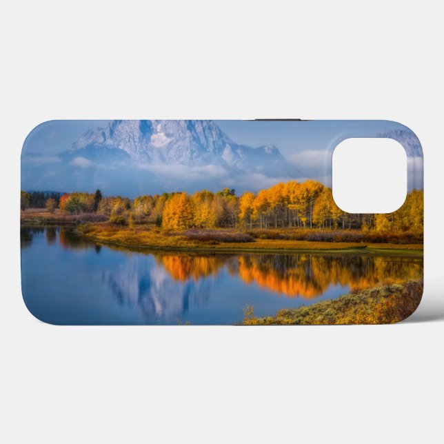 Coques Case-Mate iPhone Eau | Oxbow Bend Jackson Wyoming (Verso (horizontal))