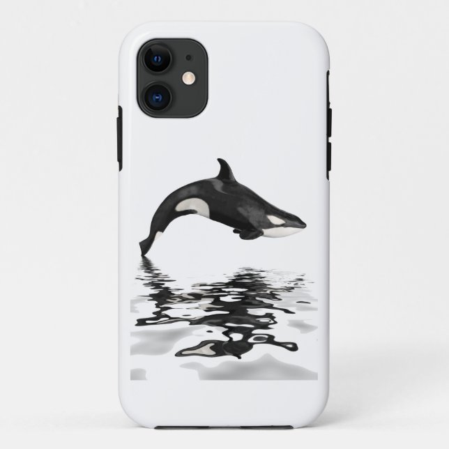 Coques Case-Mate iPhone Ebaleine isolée avec réflexion (Dos)