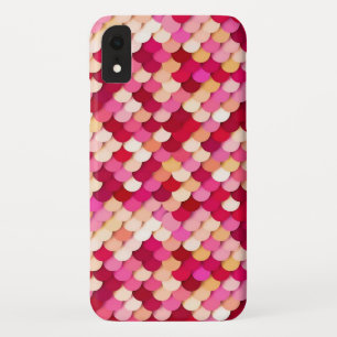 Case-Mate iPhone Case "Écailles de dragon" - magenta, rose vif et pêche