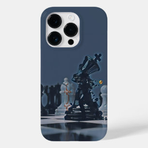 Coque Pour iPhone 14 Pro Échecs - photo Cool bleu