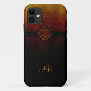 Coques Pour iPhone Échelles de monogramme de justice