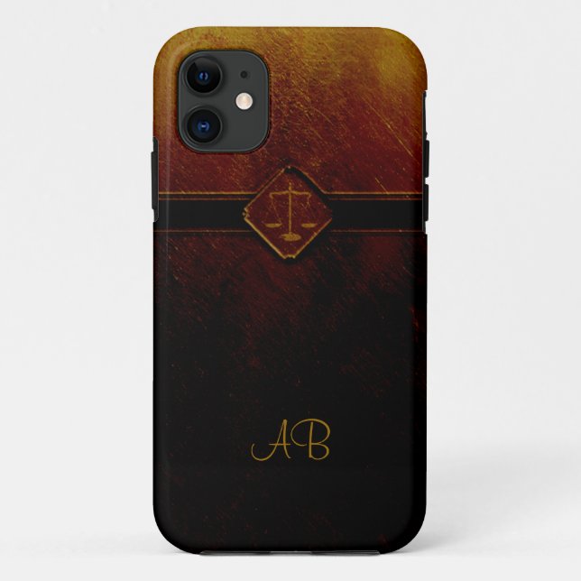 Coques Case-Mate iPhone Échelles de monogramme de justice (Dos)