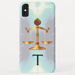 ETUI iPhone Case-Mate ÉCHELLES D'OR DE LA LOI AVEC GEM STONES MONOGRAMME