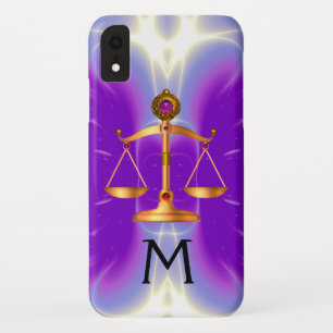 Case-Mate iPhone CASE ÉCHELLES D'OR DE LA LOI AVEC PIERRES GEM MONOGRAM 