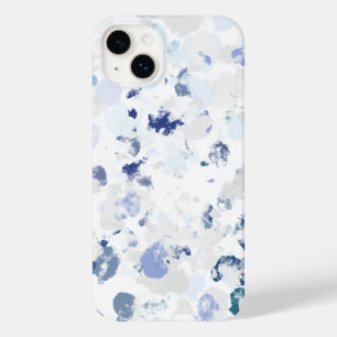 Coque Pour iPhone 14 Plus Éclaboussure brillante bleue et grise