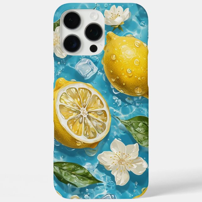 Coques Case-Mate iPhone Éclaboussure de citron (Verso)