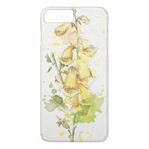 Coque iPhone 8 Plus/7 Plus Éclaboussure jaune florale