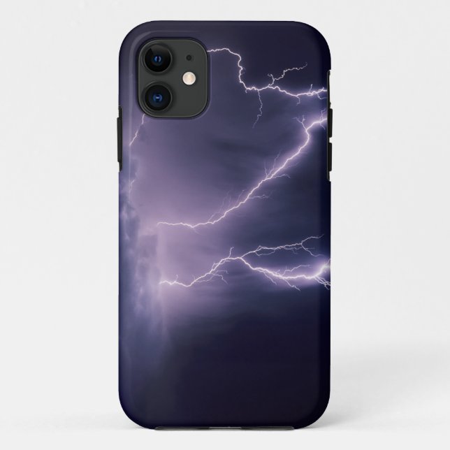 Coques Case-Mate iPhone Éclair au-dessus de Salt Lake Valley, Utah. (Dos)