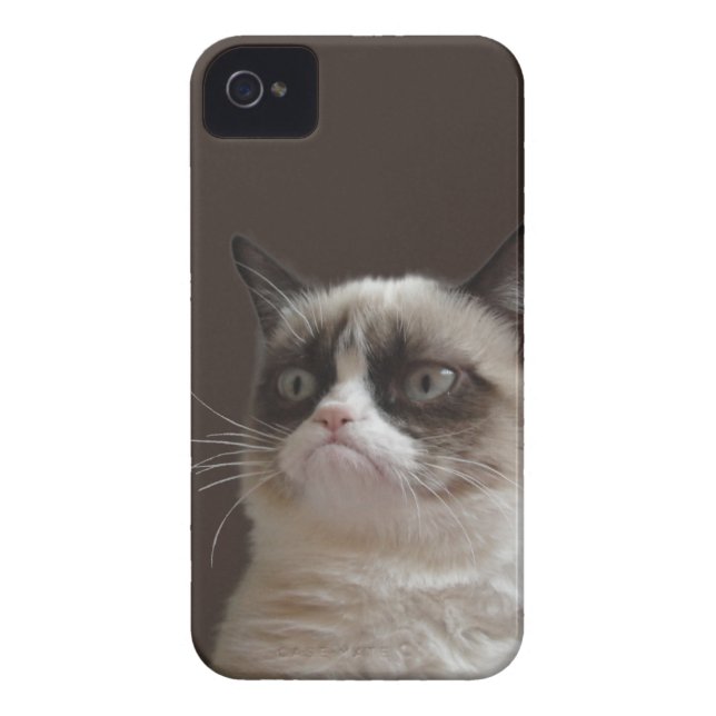 Coques Case-Mate iPhone Éclat grincheux de chat (Dos)