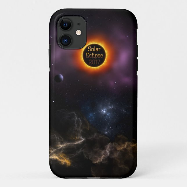 Coques Case-Mate iPhone Éclipse solaire 2017 Nebula Bloom (Dos)