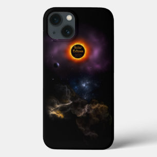 Etui iPhone 13 Éclipse solaire 2017 Nebula Bloom