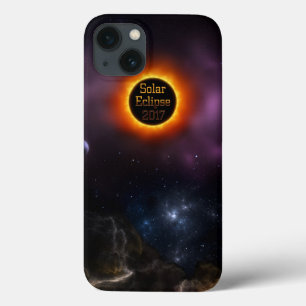 Etui iPhone 13 Éclipse solaire 2017 Nebula Bloom