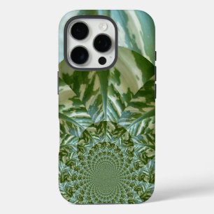 iPhone 16 Pro Case Éco Camo Vert Kaleidoscope   Vision Durable