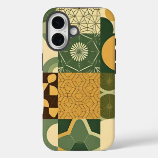Coque Pour iPhone 16 Eco-Friendly Geometric Patterns