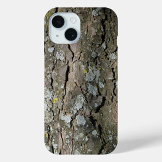 Coque Pour iPhone 15 Écorce en bois