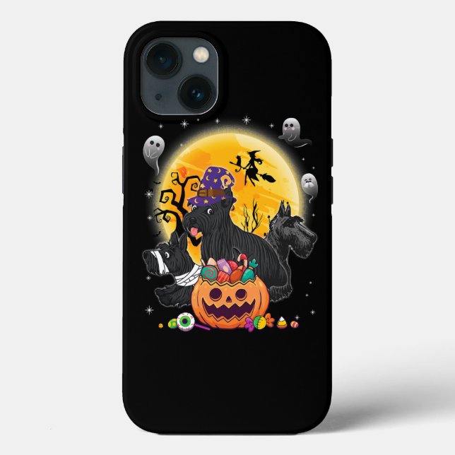 Coques Case-Mate iPhone Ecosse Terrier Chien maman sorcière Moon Ghosts Ha (Verso)