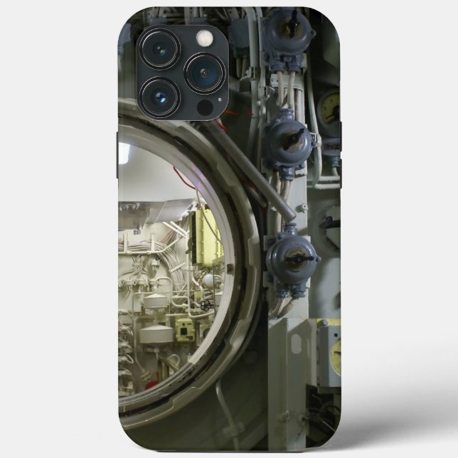 Coques Case-Mate iPhone écoutille sur un ancien sous-marin rétro (Verso)