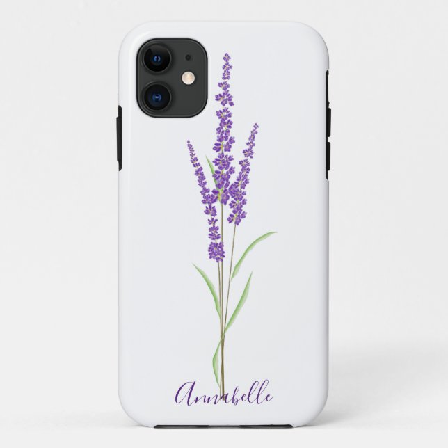 Coques Case-Mate iPhone Écran Lavande unique | Personnalisé (Dos)