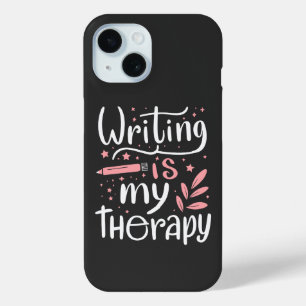 Coque Pour iPhone 15 Écrire est ma thérapie
