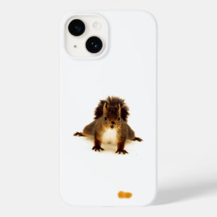 Coque Pour iPhone 14 Écureuil brun mignon blanc marrant