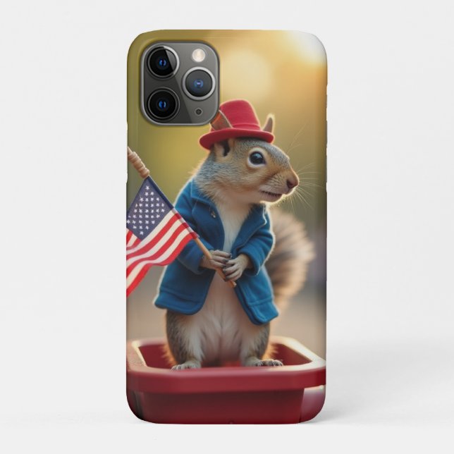 Coques Case-Mate iPhone Écureuil patriotique (Dos)