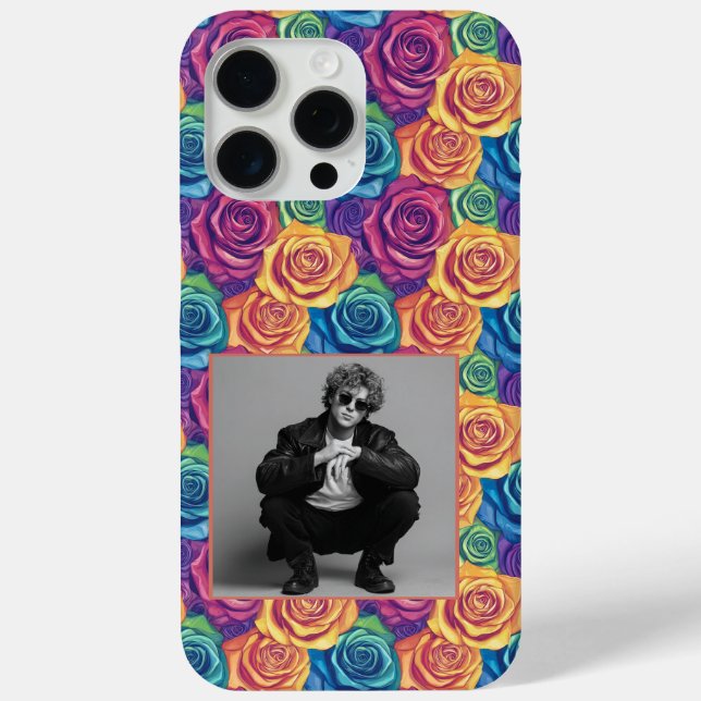 Coques Case-Mate iPhone Edgy Birthday Party Rose Flower Photo  (Verso)