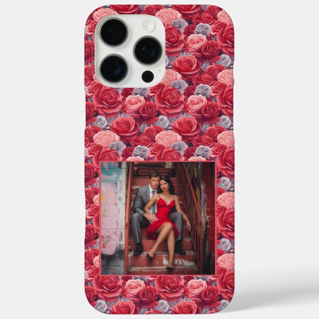 Coques Case-Mate iPhone Edgy Wedding Gift Rose Flower Photo  (Verso)