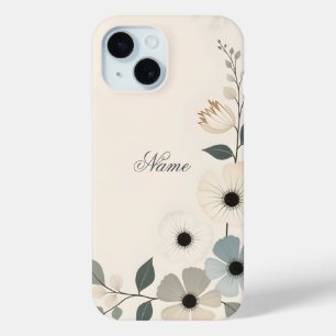 Coque Pour iPhone 15 Edifice floral personnalisé