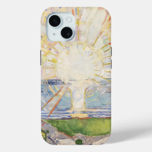Coque Pour iPhone 15 Edvard Munch Sunrise Art Nouveau Expressionnisme