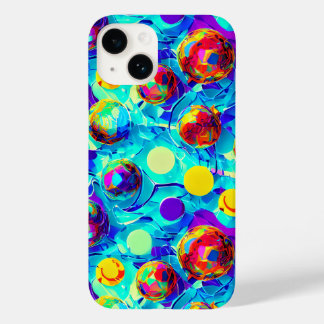 COQUE POUR iPhone 14 EFFET 3D COLORÉ ABSTRAIT