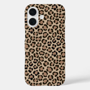 Coque Pour iPhone 16 Effet fourrure Empreinte de léopard tendance Motif