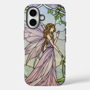 Coque Pour iPhone 16 Effet Verre à colle magique Fée