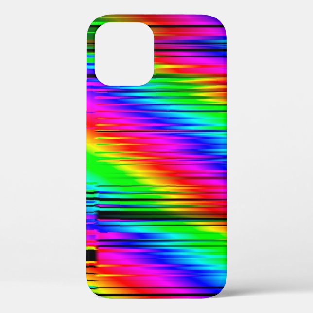 Coques Case-Mate iPhone Effets numériques. Arrière - plan abstrait multico (Verso)